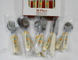 ❤️ New 20-pc ABUNDANCE FLATWARE SET Fruit HARVEST Sandstone Cambridge Stainless