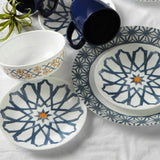❤️ 16-pc Corelle AMALFI AZUL DINNERWARE SET Plate Bowl Mugs *Mediterranean Tiles