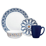 ❤️ 16-pc Corelle AMALFI AZUL DINNERWARE SET Plate Bowl Mugs *Mediterranean Tiles