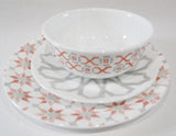 Corelle AMALFI 8 1/2" LUNCH PLATE Choose: AZUL or ROSA Italy Mediterranean Coast