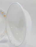 1 Corelle APRICOT GROVE 18-oz SOUP Cereal BOWL Gray Grey Rim *Peach Blue Floral