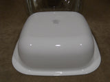 3-pc CORELLE 1.5 Qt Simplylite BAKE SERVE STORE White Casserole Dish w/ Glass & Plastic Cover