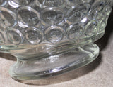 *Mint VTG. Pressed Glass BUBBLE BASKET Ruffled Rim Elegant EASTER Centerpiece