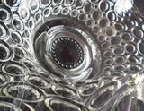 *Mint VTG. Pressed Glass BUBBLE BASKET Ruffled Rim Elegant EASTER Centerpiece