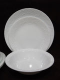 12-pc Corelle BELLA FAENZA Dinnerware Set Embossed Floral *Free 1-Qt Bowl w/2 Set Purchase