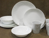❤️ New 17-pc CORELLE Boutique BELLA FAENZA Dinnerware Set w/ MUGS & SERVING BOWL