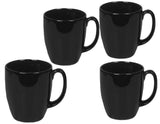 ❤️ NEW 16-pc Corelle BLACK & WHTE DINNERWARE SET Circles Dots Lace Keyhole