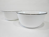 ❤️ 2 BLACK Band CORELLE 28-oz SUPER SOUP BOWLS 6 1/4" Bright Brilliant Onyx Ebony
