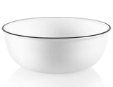 Corelle BLACK Rim 16-oz SOUP BOWL Cereal Salad *Woodland Leaves ~ City Ribbon