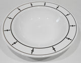 ❤️ NEW Corelle BLACK & WHITE Keyhole 28-oz Wide Rim ENTREE BOWL Pasta Serving