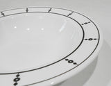 ❤️ NEW Corelle BLACK & WHITE Keyhole 28-oz Wide Rim ENTREE BOWL Pasta Serving