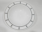 ❤️ NEW Corelle BLACK & WHITE Keyhole 28-oz Wide Rim ENTREE BOWL Pasta Serving