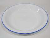 ❤️ NRM Corelle BLUE RIM 10 1/4" PIE PLATE Deep Dish *Breathtaking Velvet Spring