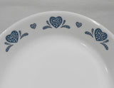 ❤️ 1 Corelle BLUE HEARTS 12.25 x 10 SERVING PLATTER Meat Chop Hostess Tray Plate