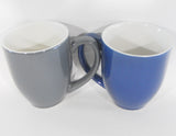 CORELLE 13-oz Mug INDIGO BLUE or GRAY /Speckled Blooms Mavi Stone Grey Reminisce