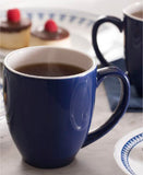 CORELLE 13-oz Mug INDIGO BLUE or GRAY /Speckled Blooms Mavi Stone Grey Reminisce