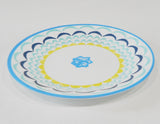 ❤️ 1 Corelle BOHO DAYDREAM 6 3/4" Appetizer BREAD PLATE Yellow Blue Teal Florets