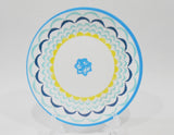 ❤️ 1 Corelle BOHO DAYDREAM 6 3/4" Appetizer BREAD PLATE Yellow Blue Teal Florets