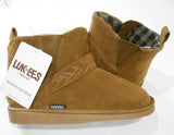 ❤️ NIB Womens Size 7 MUK LUKS Harlene LUK~EES BOOTS Ankle Booties CAMEL BROWN