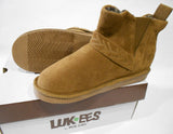 ❤️ NIB Womens Size 7 MUK LUKS Harlene LUK~EES BOOTS Ankle Booties CAMEL BROWN