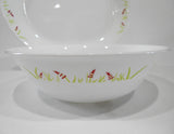 ❤️ NEW 2-pc CORELLE BREEZE Serving PLATTER & 1 Qt BOWL Red Green India Crops