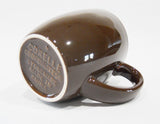 NEW Corelle 11-oz Chocolate BROWN MUG Cup *Tree Bird Squared Rola Kitu Woodland