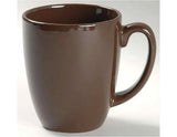 NEW Corelle 11-oz Chocolate BROWN MUG Cup *Tree Bird Squared Rola Kitu Woodland