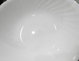 *NRM CORELLE Impressions CALLAWAY 1-Qt SERVING BOWL 8 1/2" Fluted Ivy Green Rim