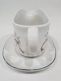 ❤️ NRM Corelle CALLAWAY Ribbons HOLIDAY Christmas GRAVY BOAT & UNDERPLATE Stoneware