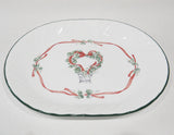 🎀 NEW Corelle CALLAWAY HOLIDAY Christmas SERVING PLATTER Meat Plate Ivy Ribbons