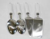 NEW 4-pc Corelle CALLAWAY Ceramic SERVING SET Utensils Spatula Servers & Spoons