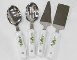 NEW 4-pc Corelle CALLAWAY Ceramic SERVING SET Utensils Spatula Servers & Spoons
