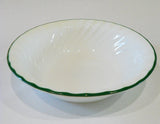 ❤️ Corelle CALLAWAY 18-oz SOUP Cereal Salad BOWL 7.25" Fluted Ivy Green Rim