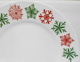 :LK New! Corelle CHEERFUL FLURRY 10.75" DINNER PLATE Christmas Holiday Snowflakes