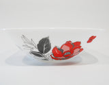 🌹 16-pc Corelle CHELSEA ROSE Square DINNERWARE SET *Red Black Grey Floral