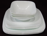 ❤️ NEW 16-pc CORELLE Square CHERISH DINNERWARE SET w/6.5" Appetizer Bread Plates