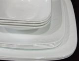 ❤️ NEW 16-pc CORELLE Square CHERISH DINNERWARE SET w/6.5" Appetizer Bread Plates