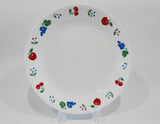 ❤️ NEW Corelle BERRIES & CHERRIES 10 1/4" DINNER PLATE Red Blue Americana Fruit