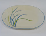 ❤️ 1 Corelle COASTAL BREEZE Serving PLATTER Oblong Plate Blue Green Sea Grasses