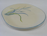 ❤️ 1 Corelle COASTAL BREEZE Serving PLATTER Oblong Plate Blue Green Sea Grasses