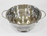 GOOD Cook 4-Quart STAINLESS Steel LEAF Leaves COLANDER *Heavy Duty TRIPLE CHROME