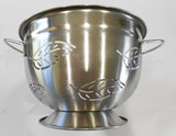 GOOD Cook 4-Quart STAINLESS Steel LEAF Leaves COLANDER *Heavy Duty TRIPLE CHROME