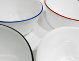 ❤️ New CORELLE 28-oz SOUP Chili BOWL *Choices: Cafe Banded WHITE CAFE BLACK BLUE RED