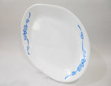 Excellent '70's CORELLE by Corning BLUE CORNFLOWER SERVING PLATTER Chop Plate