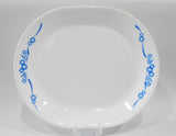 Excellent '70's CORELLE by Corning BLUE CORNFLOWER SERVING PLATTER Chop Plate