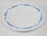 ❤️ 1 CORELLE Corning CORNFLOWER BLUE 15-oz Flat Rim SOUP PLATE Pasta Stew Bowl