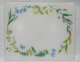 Corelle MY GARDEN 15x12 COUNTER SAVER Tempered Glass Colorful Border Summer Florals
