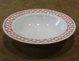 Corelle CRIMSON TRELLIS Wide Rim 28-oz Entree BOWL 11" Serving Pasta HOLIDAY RED