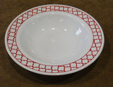 Corelle CRIMSON TRELLIS Wide Rim 28-oz Entree BOWL 11" Serving Pasta HOLIDAY RED