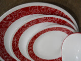 1 NEW Corelle BANDHANI 18-oz SOUP CEREAL SALAD BOWL 6.25" Dark Crimson Red Rim